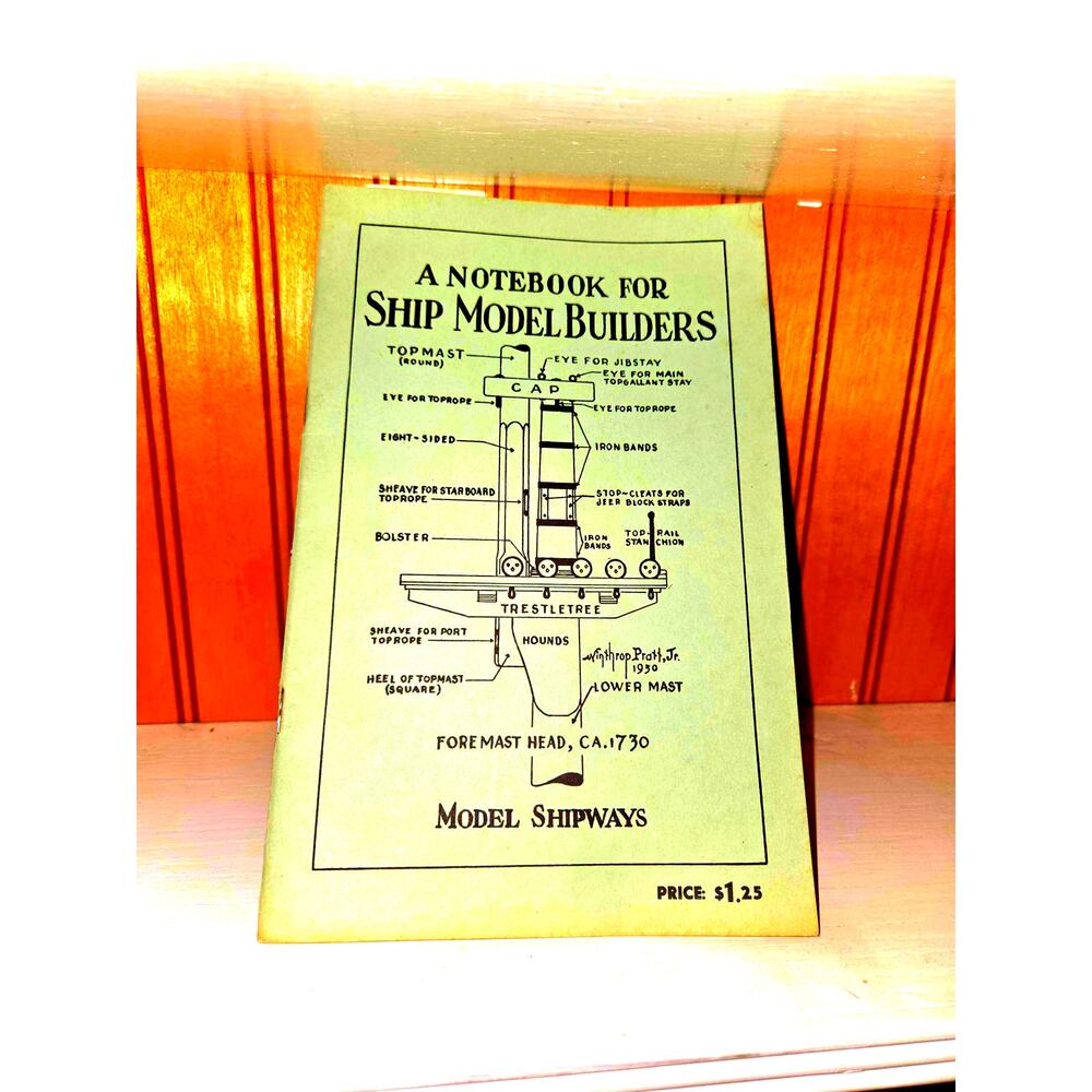 Vintage (1959) model shipbuilder instruction manual.  Maritime ephemera
